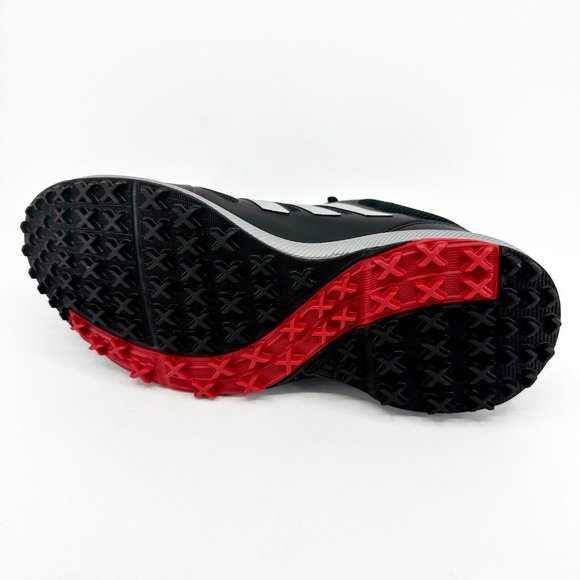 Adidas Tech Response SL Black Silver Red Mens Spikeless Golf Shoes EG5313 - Picture 6 of 6